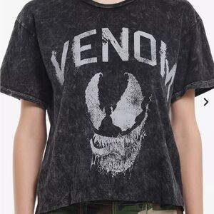 Marvel Venom Black and White Graphic Tee